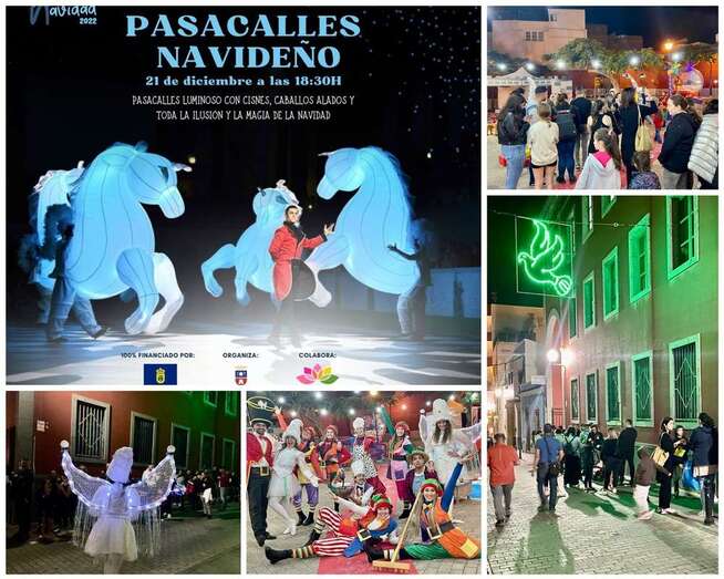 Hoy habrá un pasacalles luminoso por la zona peatonal de Los Llanos/TA.